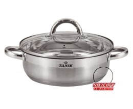 GARNEK STAL.NIERDZ. PŁASKI 2.6L 22CM ZILNER ZL-7402