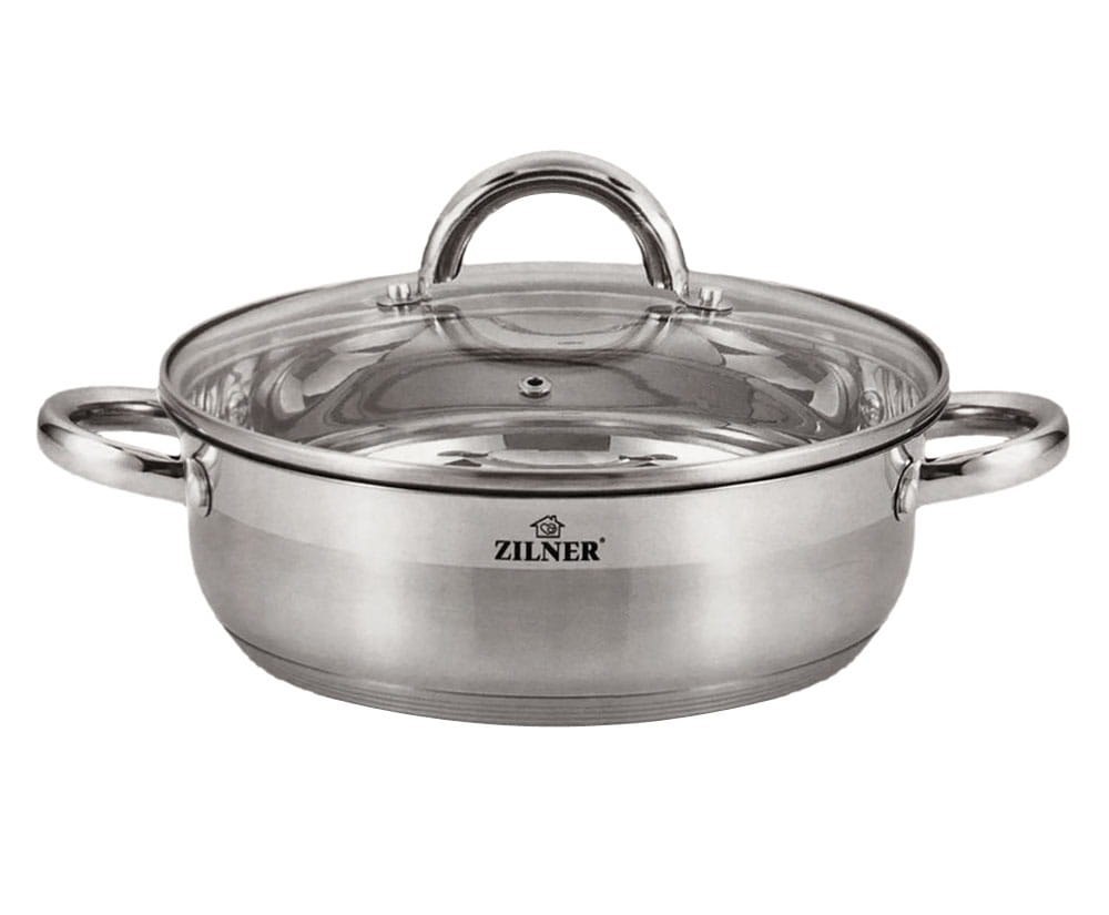 GARNEK STAL.NIERDZ. PŁASKI 7.5L 30CM ZILNER ZL-7406 GARNEK STAL.NIERDZ. PŁASKI 7.5L 30CM ZILNER ZL-7406