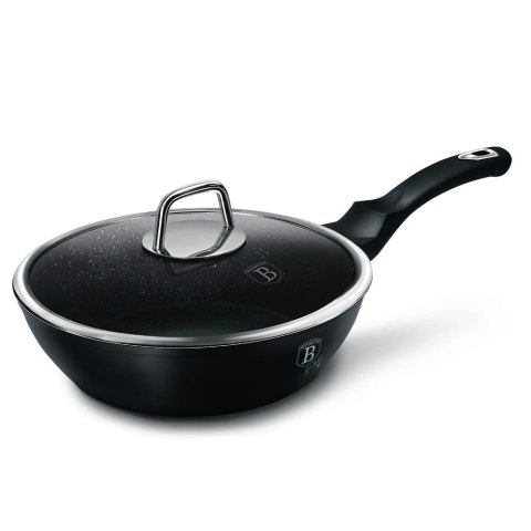 PATELNIA GŁĘBOKA GRANITOWA 24CM BERLINGER HAUS BLACK SILVER BH-1853 PATELNIA GŁĘBOKA GRANITOWA 24CM BERLINGER HAUS BLACK SILVER BH-1853