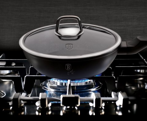 PATELNIA GŁĘBOKA GRANITOWA 24CM BERLINGER HAUS BLACK SILVER BH-1853 PATELNIA GŁĘBOKA GRANITOWA 24CM BERLINGER HAUS BLACK SILVER BH-1853