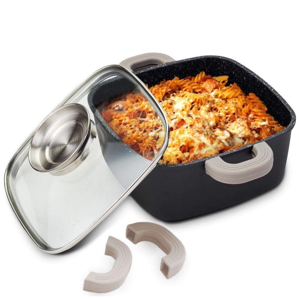 GARNEK KWADRATOWY GRANITOWY 20cm 3.4L NAVA FUNTZIO 128-100 GARNEK KWADRATOWY GRANITOWY 20cm 3.4L NAVA FUNTZIO 128-100