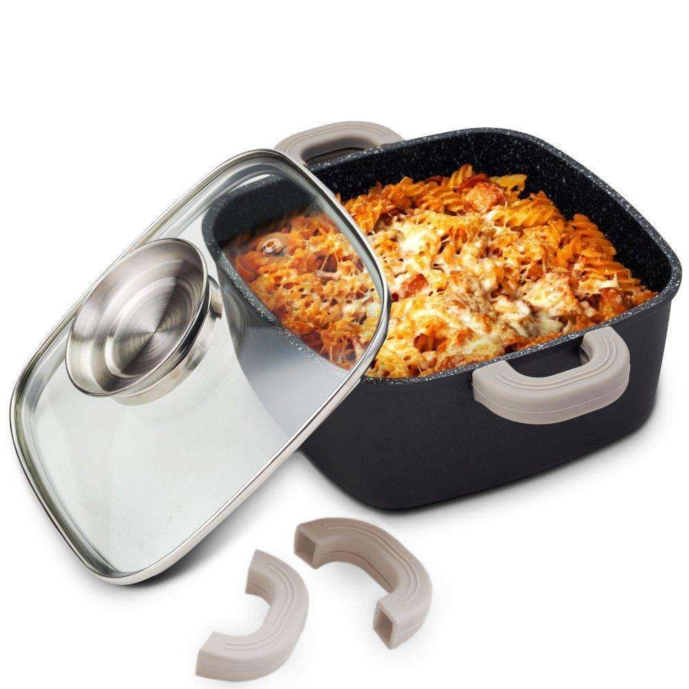 GARNEK KWADRATOWY GRANITOWY 24cm 5.4L NAVA FUNTZIO 128-101 GARNEK KWADRATOWY GRANITOWY 24cm 5.4L NAVA FUNTZIO 128-101