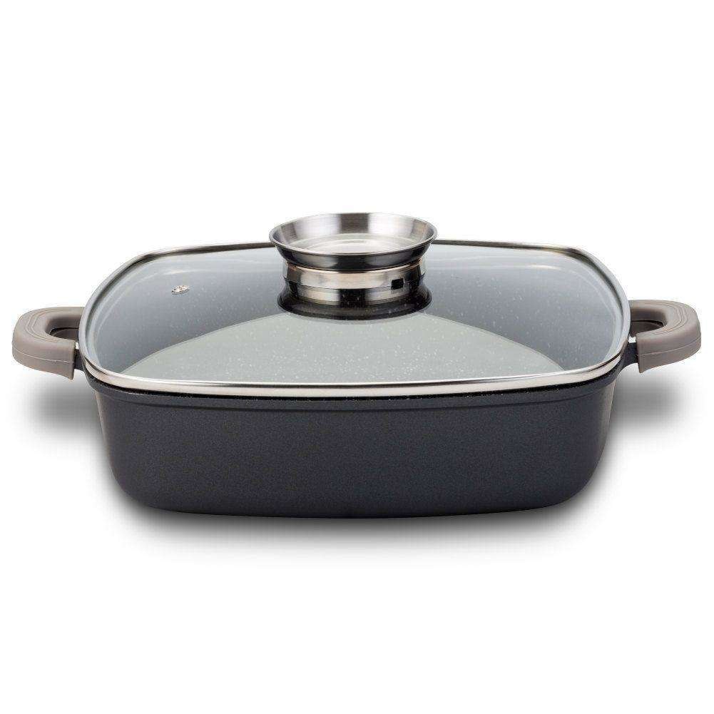 NISKI GARNEK KWADRATOWY GRANITOWY 28cm 4.7L NAVA FUNTZIO 128-103 NISKI GARNEK KWADRATOWY GRANITOWY 28cm 4.7L NAVA FUNTZIO 128-103