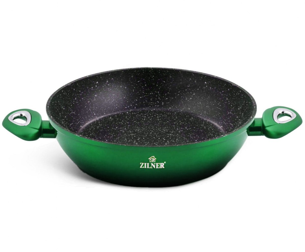 GARNKI z POWŁOKĄ GRANITOWĄ 15 ELE. ZILNER EMERALD NOIR ZL-8521 GARNKI z POWŁOKĄ GRANITOWĄ 15 ELE. ZILNER EMERALD NOIR ZL-8521