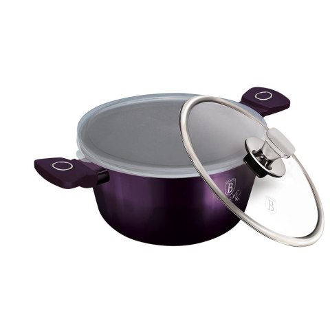 GARNEK TYTANOWY 24cm 4.1L BERLINGER HAUS PURPLE ECLIPSE BH-6629 GARNEK TYTANOWY 24cm 4.1L BERLINGER HAUS PURPLE ECLIPSE BH-6629