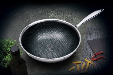PATELNIA WOK STALOWY 18/10 28cm BERLINGER HAUS ETERNAL COLLECTION BH-7434 PATELNIA WOK STALOWY 18/10 28cm BERLINGER HAUS ETERNAL COLLECTION BH-7434