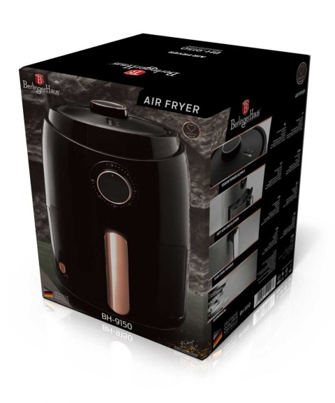 FRYTOWNICA BEZTŁUSZCZOWA 3.2L 1000W BERLINGER HAUS BLACK ROSE BH-9150 FRYTOWNICA BEZTŁUSZCZOWA 3.2L 1000W BERLINGER HAUS BLACK ROSE BH-9150