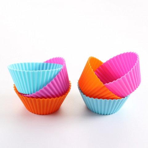 SILIKONOWE FOREMKI DO MUFFINEK ?8cm 6 SZT. TS-399-4 MULTIKOLOR SILIKONOWE FOREMKI DO MUFFINEK ?8cm 6 SZT. TS-399-4 MULTIKOLOR