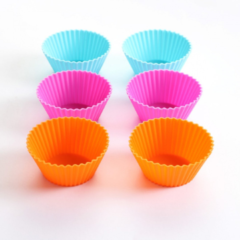 SILIKONOWE FOREMKI DO MUFFINEK ?8cm 6 SZT. TS-399-4 MULTIKOLOR SILIKONOWE FOREMKI DO MUFFINEK ?8cm 6 SZT. TS-399-4 MULTIKOLOR