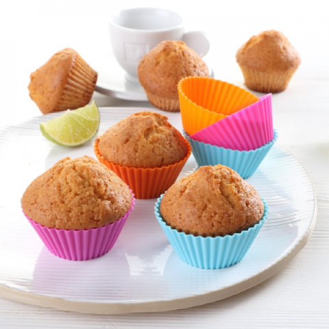 SILIKONOWE FOREMKI DO MUFFINEK ?8cm 6 SZT. TS-399-4 MULTIKOLOR SILIKONOWE FOREMKI DO MUFFINEK ?8cm 6 SZT. TS-399-4 MULTIKOLOR