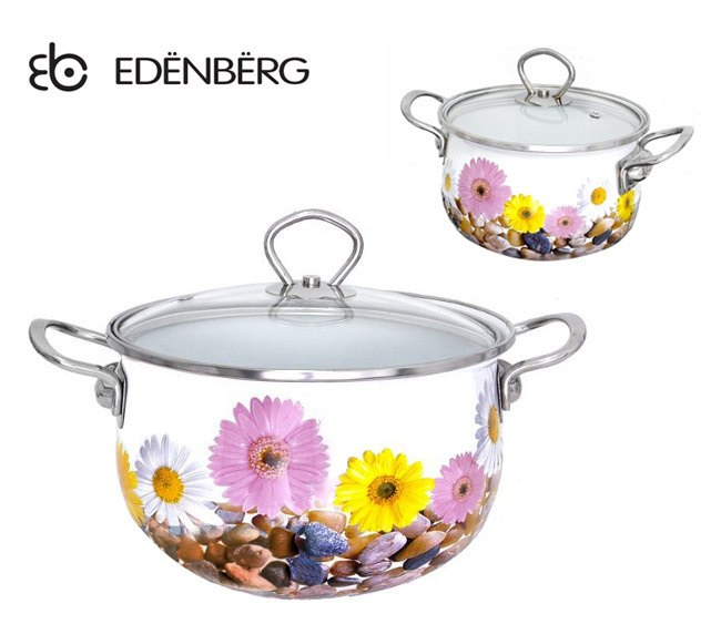GARNKI EMALIOWANE EDENBERG STONE 7 ELE EB-1837 GARNKI EMALIOWANE EDENBERG STONE 7 ELE EB-1837