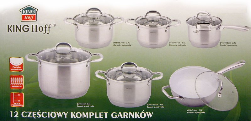 GARNKI KiNGHOFF GOURMET 12 ELE. KH-4477 GARNKI KiNGHOFF GOURMET 12 ELE. KH-4477