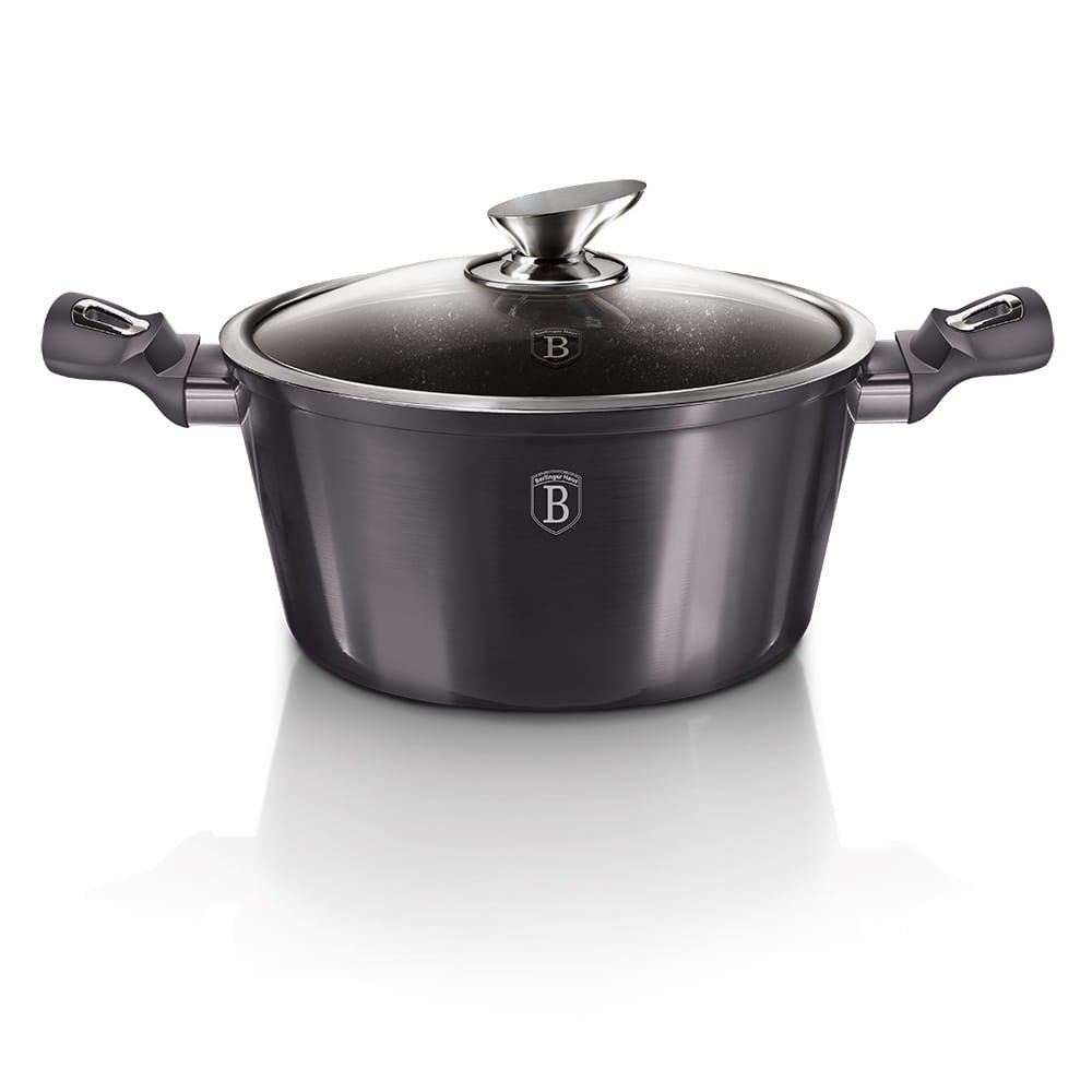 GARNEK Z POWŁ. GRANITOWĄ 6.1L 28cm BERLINGER HAUS Carbon Pro BH-6894 GARNEK Z POWŁ. GRANITOWĄ 6.1L 28cm BERLINGER HAUS Carbon Pro BH-6894