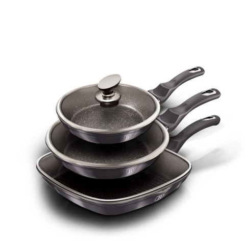 ZESTAW 3 PATELNI Z POWŁ. GRANITOWĄ BERLINGER HAUS Carbon Pro BH-6923 ZESTAW 3 PATELNI Z POWŁ. GRANITOWĄ BERLINGER HAUS Carbon Pro BH-6923