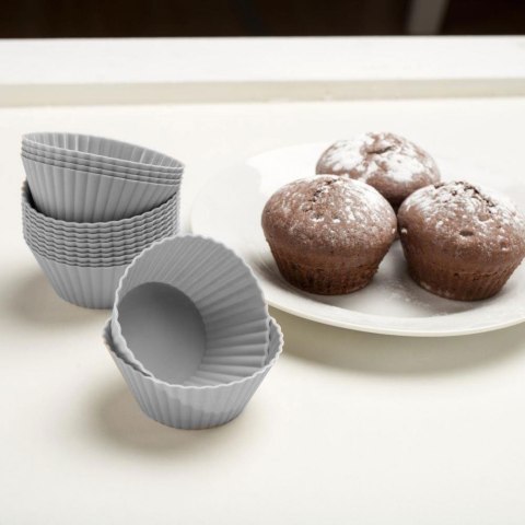 FOREMKI SILIKONOWE NA MUFFINKI 12 SZTUK 5CM BRUNBESTE BB-2975 FOREMKI SILIKONOWE NA MUFFINKI 12 SZTUK 5CM BRUNBESTE BB-2975