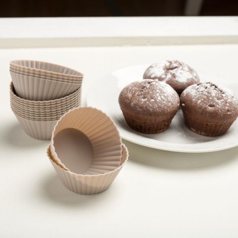 FOREMKI SILIKONOWE NA MUFFINKI 12 SZTUK 5CM BRUNBESTE BB-2975 FOREMKI SILIKONOWE NA MUFFINKI 12 SZTUK 5CM BRUNBESTE BB-2975