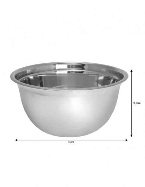 MISKA ZE STALI NIERDZEWNEJ 24CM KiNGHOFF KH-1487 MISKA ZE STALI NIERDZEWNEJ 24CM KiNGHOFF KH-1487