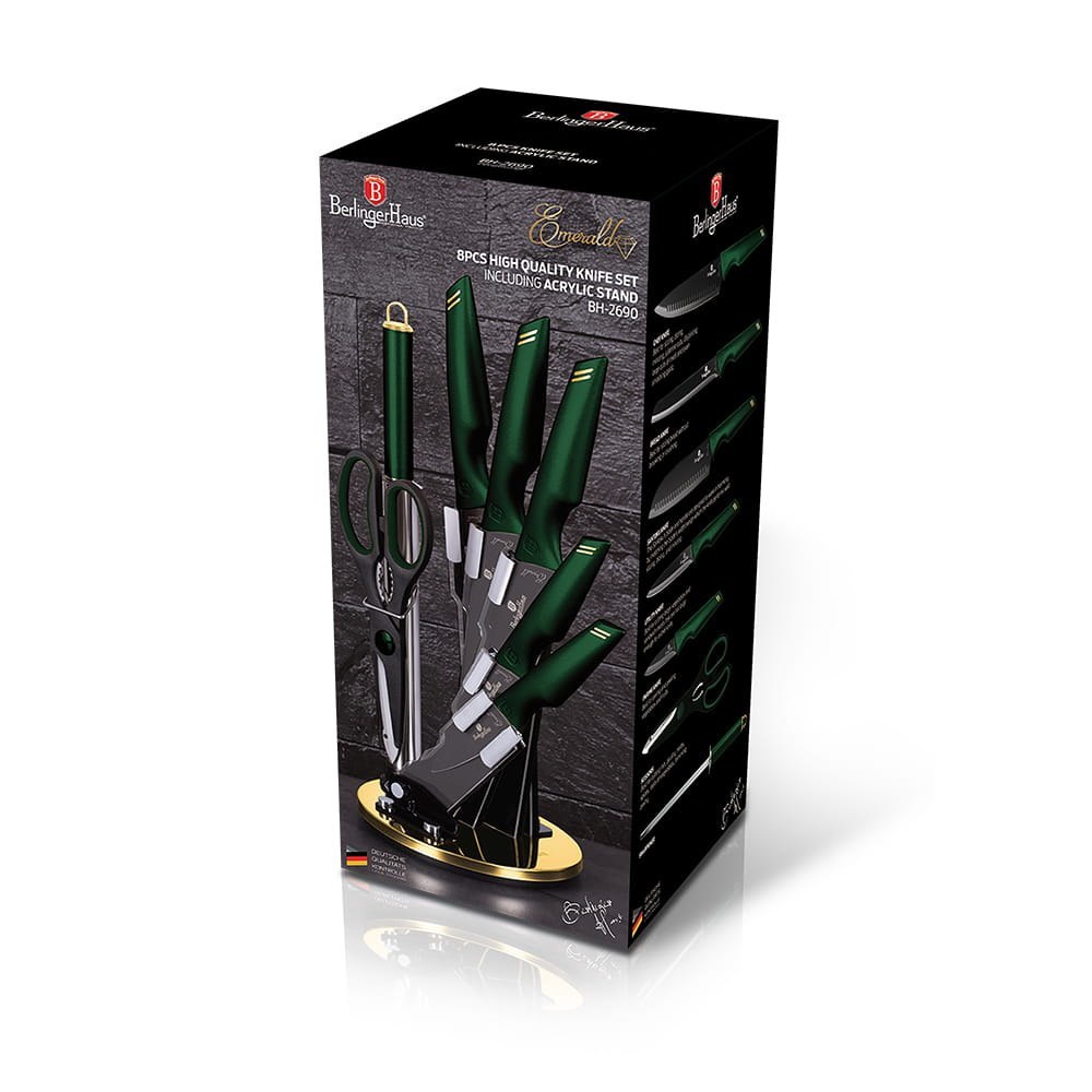 ZESTAW NOŻY 8 ELE. BERLINGER HAUS BLACK EMERALD BH-2690 ZESTAW NOŻY 8 ELE. BERLINGER HAUS BLACK EMERALD BH-2690