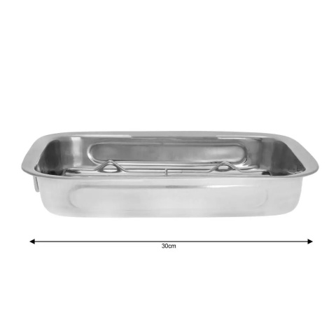 BRYTFANNA STALOWA Z RUSZTEM 30CM KiNGHOFF KH-1376 BRYTFANNA STALOWA Z RUSZTEM 30CM KiNGHOFF KH-1376