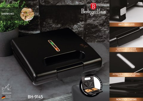 OPIEKACZ DO TOSTÓW TRÓJKĄT BERLINGER HAUS BLACK ROSE BH-9145 OPIEKACZ DO TOSTÓW TRÓJKĄT BERLINGER HAUS BLACK ROSE BH-9145