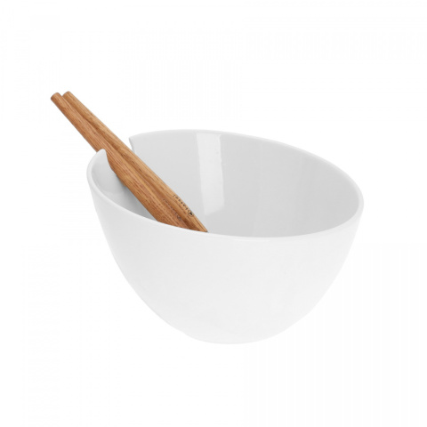 PORCELANOWA MISA 23CM DO SAŁATY Z ŁYŻKAMI KASSEL no.93558 PORCELANOWA MISA 23CM DO SAŁATY Z ŁYŻKAMI KASSEL no.93558