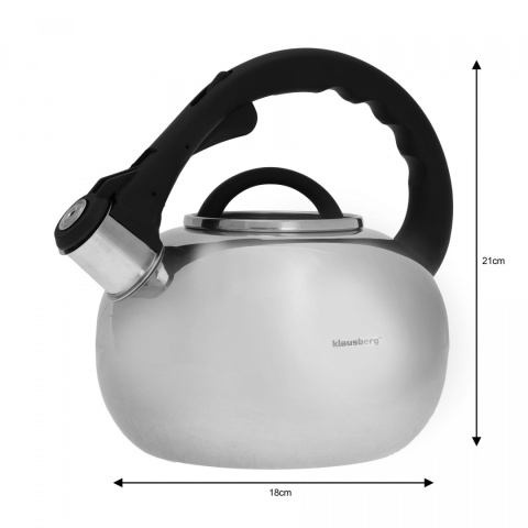 CZAJNIK STALOWY KLAUSBERG 2.5L KB-7068 CZAJNIK STALOWY KLAUSBERG 2.5L KB-7068