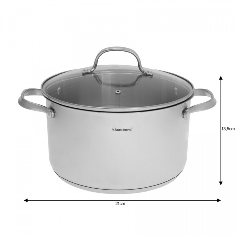 GARNKI KLAUSBERG 9 ELE. INOX 18/10 KB-7215 GARNKI KLAUSBERG 9 ELE. INOX 18/10 KB-7215