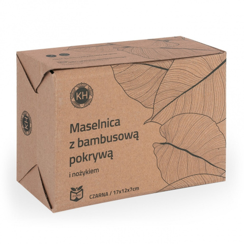 MASELNICZKA CERAMICZNA Z NOŻYKIEM KONIGHOFFER 4271 CZARNA MASELNICZKA CERAMICZNA Z NOŻYKIEM KONIGHOFFER 4271 CZARNA