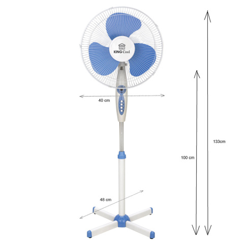 2 x WENTYLATOR PODŁOGOWY KINGCOOL 40cm 40W KC-2124 2 x WENTYLATOR PODŁOGOWY KINGCOOL 40cm 40W KC-2124