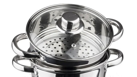 GARNKI DO GOTOWANIA NA PARZE 2.5L 18cm 5 ELE. KiNGHOFF KH-3317 GARNKI DO GOTOWANIA NA PARZE 2.5L 18cm 5 ELE. KiNGHOFF KH-3317