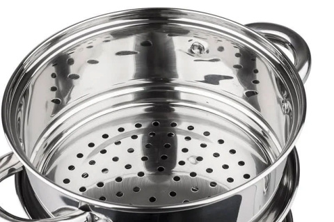 GARNKI DO GOTOWANIA NA PARZE 2.5L 18cm 5 ELE. KiNGHOFF KH-3317 GARNKI DO GOTOWANIA NA PARZE 2.5L 18cm 5 ELE. KiNGHOFF KH-3317