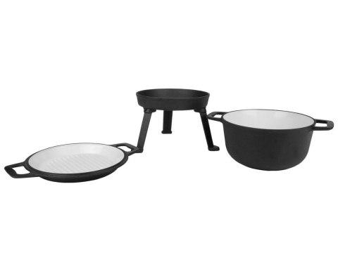 KOCIOŁEK ŻELIWNY MYŚLIWSKI 8L Z PATELNIĄ GRILL EMALIOWANY ZILNER ZL-5514 KOCIOŁEK ŻELIWNY MYŚLIWSKI 8L Z PATELNIĄ GRILL EMALIOWANY ZILNER ZL-5514