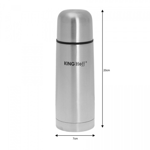 TERMOS STALOWY Z POKROWCEM 0,35L KiNGHOFF KH-4051 TERMOS STALOWY Z POKROWCEM 0,35L KiNGHOFF KH-4051