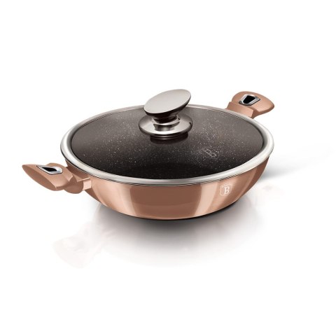 WOK GARNEK GRANITOWY 30CM 4.4L BERLINGER HAUS METALLIC LINE ROSE GOLD BH-7100 WOK GARNEK GRANITOWY 30CM 4.4L BERLINGER HAUS METALLIC LINE ROSE GOLD BH-7100