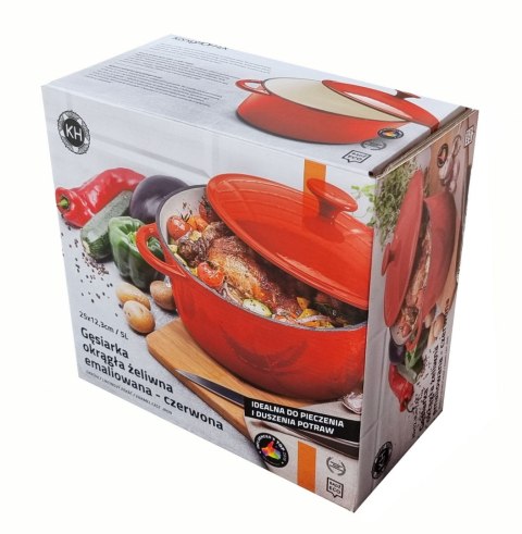 GARNEK ŻELIWNY EMALIOWANY 5.0L KONIGHOFFER KG-6213 GARNEK ŻELIWNY EMALIOWANY 5.0L KONIGHOFFER KG-6213