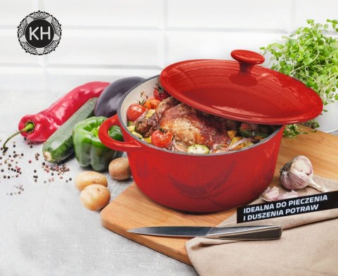 GARNEK ŻELIWNY EMALIOWANY 5.0L KONIGHOFFER KG-6213 GARNEK ŻELIWNY EMALIOWANY 5.0L KONIGHOFFER KG-6213