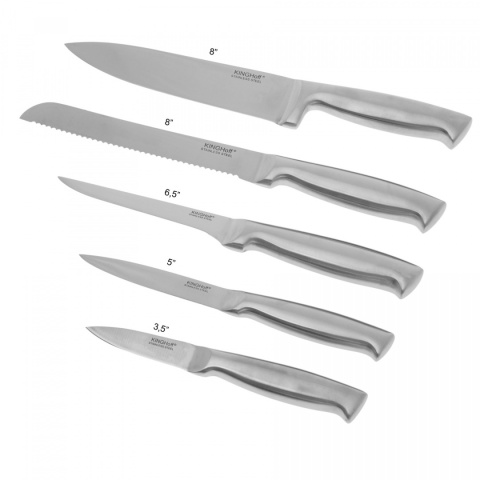 ZESTAW NOŻY KUCHENNYCH W BLOKU 6 ELE. KiNGHOFF KH-3461 ZESTAW NOŻY KUCHENNYCH W BLOKU 6 ELE. KiNGHOFF KH-3461