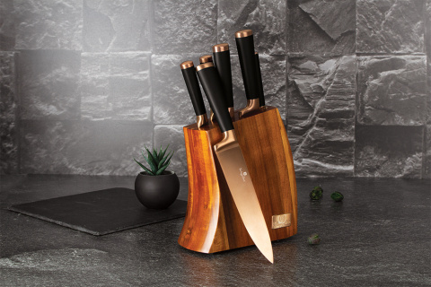 ZESTAW NOŻY W BLOKU 7 EL. BERLINGER HAUS BLACK ROSE BH-2479 ZESTAW NOŻY W BLOKU 7 EL. BERLINGER HAUS BLACK ROSE BH-2479