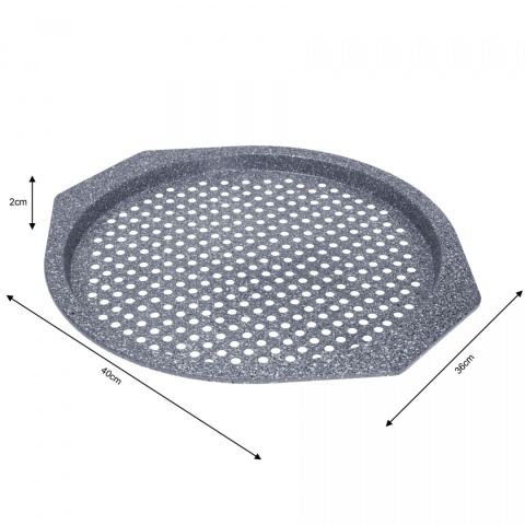 FORMA BLACHA DO PIZZY 40cm PERFOROWANA KLAUSBERG KB-7497 FORMA BLACHA DO PIZZY 40cm PERFOROWANA KLAUSBERG KB-7497