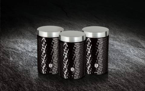 ZESTAW 3 POJEMNIKÓW KUCHENNYCH PRIMAL GLOSS BH-6712 ZESTAW 3 POJEMNIKÓW KUCHENNYCH PRIMAL GLOSS BH-6712