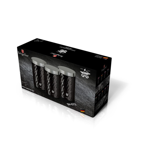 ZESTAW 3 POJEMNIKÓW KUCHENNYCH PRIMAL GLOSS BH-6712 ZESTAW 3 POJEMNIKÓW KUCHENNYCH PRIMAL GLOSS BH-6712
