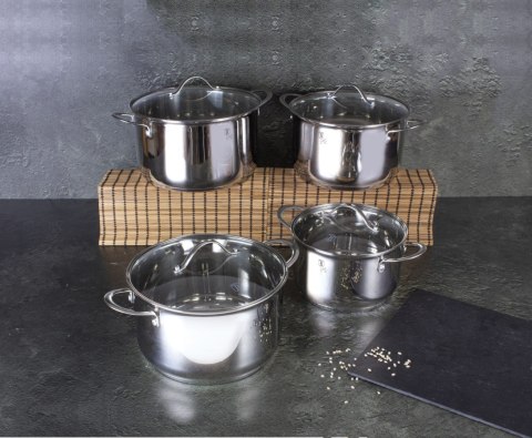 ZESTAW GARNKÓW STALOWYCH 8 ELE BERLINGER HAUS SILVER JEWELLERY BH-6663 ZESTAW GARNKÓW STALOWYCH 8 ELE BERLINGER HAUS SILVER JEWELLERY BH-6663