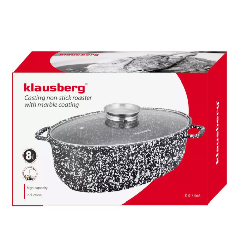 BRYTFANNA MARMUROWA KLAUSBERG 8.0L 38cm 2 ELE. KB-7366 BRYTFANNA MARMUROWA KLAUSBERG 8.0L 38cm 2 ELE. KB-7366