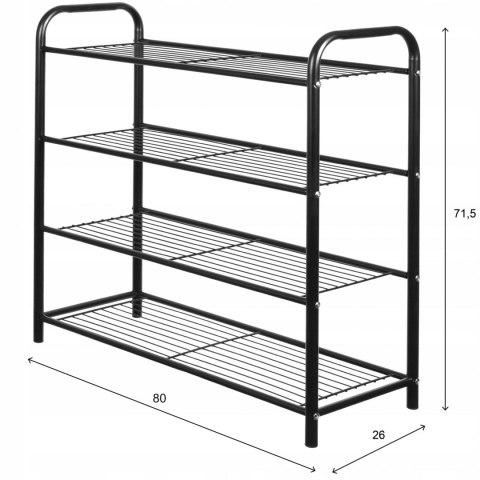REGAŁ PÓŁKA NA BUTY 80 x 26 x 71,5cm BRUNBESTE BB-2326 REGAŁ PÓŁKA NA BUTY 80 x 26 x 71,5cm BRUNBESTE BB-2326