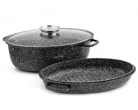 BRYTFANNA z POWŁOKĄ MARMUROWĄ 8.0L 38cm 3 EL. ZILNER ZL-1112 BRYTFANNA z POWŁOKĄ MARMUROWĄ 8.0L 38cm 3 EL. ZILNER ZL-1112