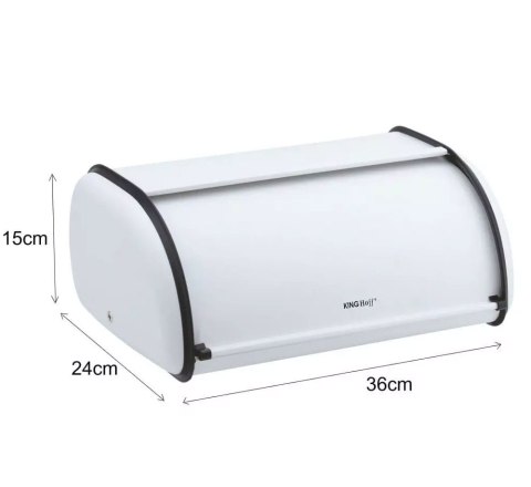 CHLEBAK STALOWY MAŁY 36CM KINGHOFF KH-1752 BIAŁY CHLEBAK STALOWY MAŁY 36CM KINGHOFF KH-1752 BIAŁY
