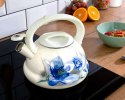 CZAJNIK EMALIOWANY 3.0L ZILNER BLUE POPPY ZL-4011-BP