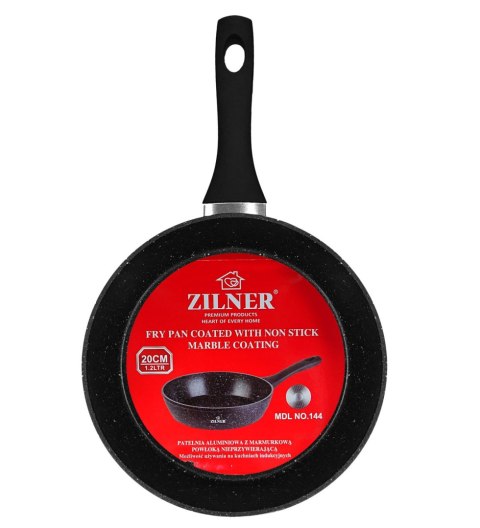 PATELNIA GŁĘBOKA 16CM 0.8L z POWŁOKĄ MARMUROWĄ ZILNER ZL-7702 PATELNIA GŁĘBOKA 16CM 0.8L z POWŁOKĄ MARMUROWĄ ZILNER ZL-7702