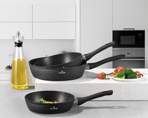 PATELNIA GŁĘBOKA 16CM 0.8L z POWŁOKĄ MARMUROWĄ ZILNER ZL-7702 PATELNIA GŁĘBOKA 16CM 0.8L z POWŁOKĄ MARMUROWĄ ZILNER ZL-7702