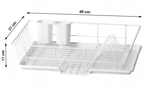 SUSZARKA DO NACZYŃ 48 X 31 X 11 CM BRUNBESTE BB-2337 SUSZARKA DO NACZYŃ 48 X 31 X 11 CM BRUNBESTE BB-2337